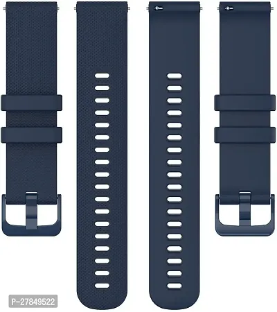 Strap Compatible with Amazfit GTS2 MiniBipBipUProLiteBipSGalaxy Active2 22 mm Silicone Watch Strap Blue-thumb0