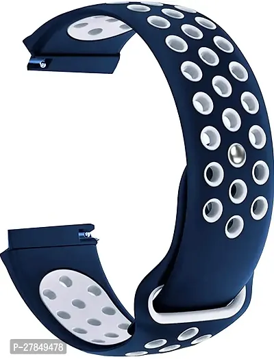 Nike 20 mm Silicone Watch Strap Blue Grey-thumb0