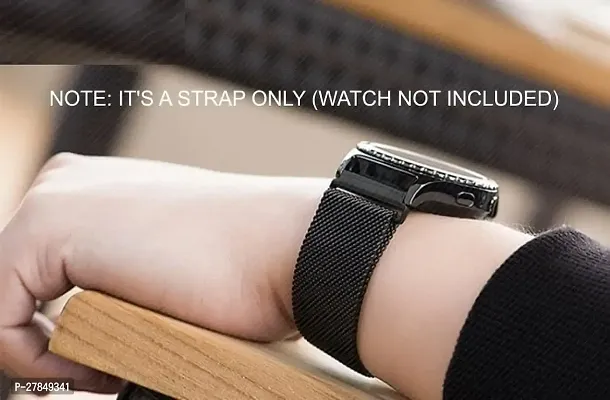 GHook 42444549MM Smooth Soft Nylon sport Belt for Series Ultra8765 42 mm Metal Watch Strap Black-thumb4