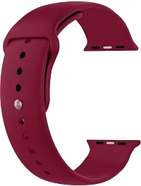 Y11AIM09 24 mm Silicone Watch Strap Maroon-thumb1