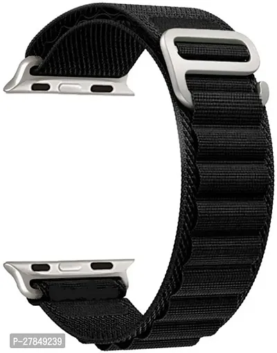 Alpine Loop Straps Compatible with Watch 49mm 45mm 44mm 42mm Only Straps 49 mm Fabric Watch Strap Black-thumb0