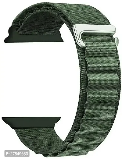 Alpine Loop Strap for Watch Series 12345678Ultra Compatible 44 42 mm Synthetic Watch Strap Green-thumb0