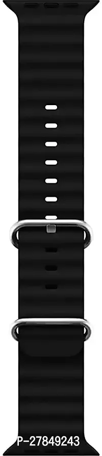 Ultra smart watches band 42 mm Silicone Watch Strap Black-thumb0