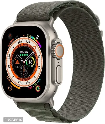 Alpine loop 49mm for Apple Watch compatabile apple ultra 49 mm Fabric Watch Strap Green-thumb3