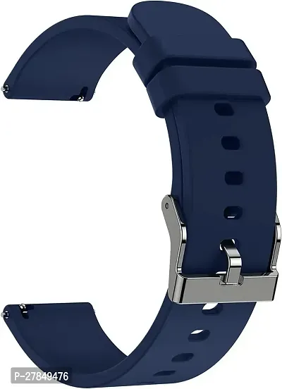 Strap Compatible with Amazfit GTS2 MiniBipBipUProLiteBipSGalaxy Active2 20 mm Silicone Watch Strap Navy Blue-thumb0