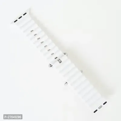 Premium Quality Ocean Strap For I Watch Ultra Bands 45mm 44mm 42mm Sport Loop 49 mm Silicone Watch Strap White-thumb0