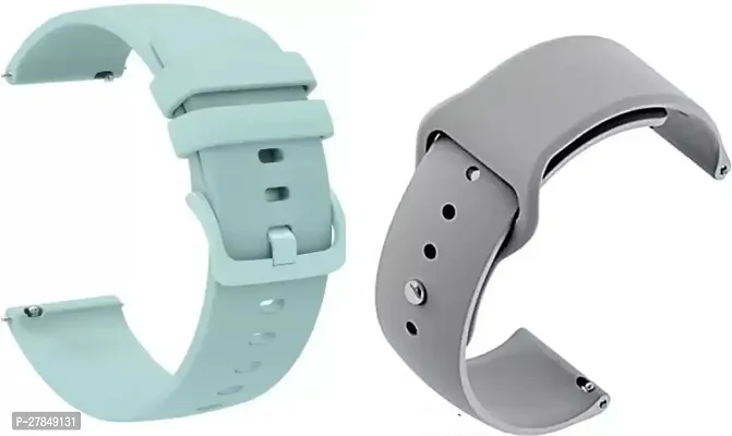 Buckle Silicone Belt 22mm compatible with Noise Noisefit Active Sports Band 22 mm Silicone Watch Strap Light Green LIGHT GREY DOT-thumb0