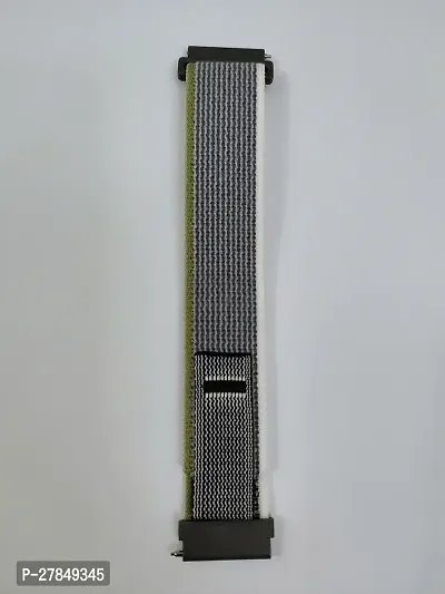 Trail Watch Strap For 22 mm Fabric Watch Strap Grey Yellow White-thumb2