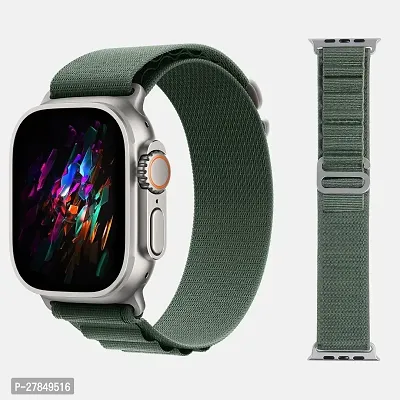 Alpine loop 49mm for Apple Watch compatabile apple ultra 49 mm Fabric Watch Strap Green-thumb2