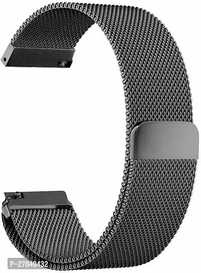 Magnetic Metal Chain Strap 22mm for Samsung GalaxyWatch45mm with 22mm LugsBlack 22 mm Metal Watch Strap Black-thumb0