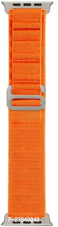 Alpine Loop Band for Watch Strap 49mm 45mm 44mm 42mm With iWatch Band Black 44 mm Silicone Watch Strap Orange-thumb2