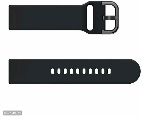 Soft Silicone Strap Compatible with all 20 mm watces 22 mm Silicone Watch Strap Black-thumb3