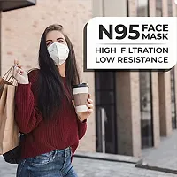 N95 Mask with 5 layer filtration fabric and Comfortable Nose Pin-thumb3