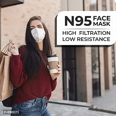 N95 Mask with 5 layer filtration fabric and Comfortable Nose Pin-thumb4