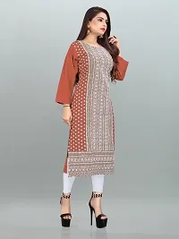 Stylish Polyester Stitched Kurta For Women-thumb3