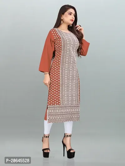 Stylish Polyester Stitched Kurta For Women-thumb4