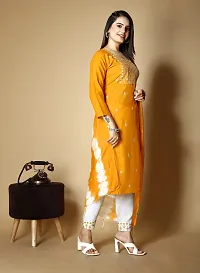 Stylish Viscose Rayon Kurta, Bottom and Dupatta Set For Women-thumb2