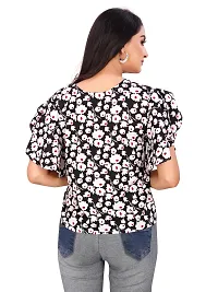 Elegant Crepe Solid Top For Women-thumb1