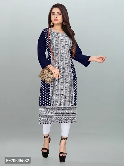 Stylish Polyester Stitched Kurta For Women-thumb0