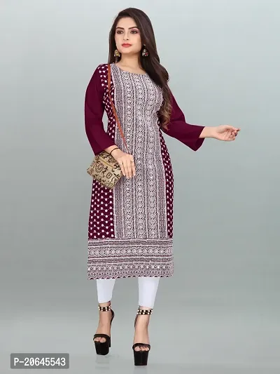 Stylish Polyester Stitched Kurta For Women