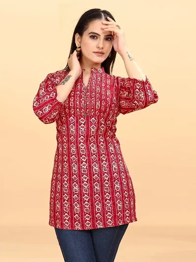 Stylish Blend Stitched Kurta For Women