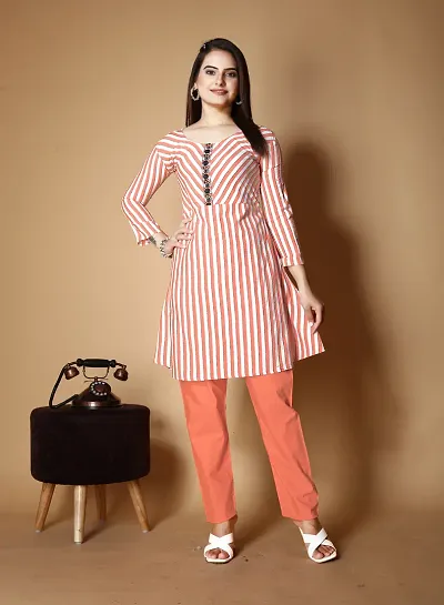 Stylish Cotton Kurta Bottom Set