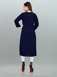 Stylish Polyester Stitched Kurta For Women-thumb1