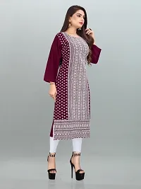 Stylish Polyester Stitched Kurta For Women-thumb3