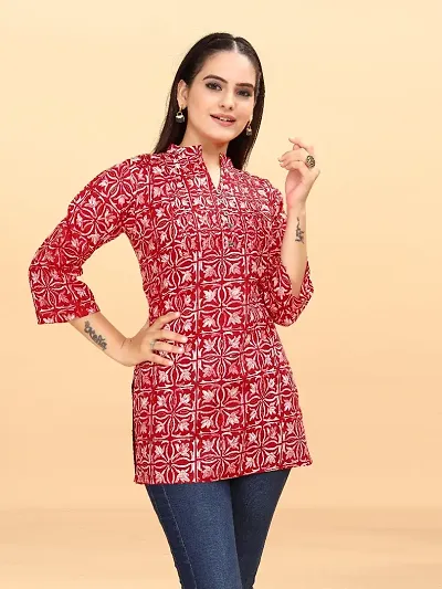 Stylish Cotton Blend Stitched Kurta