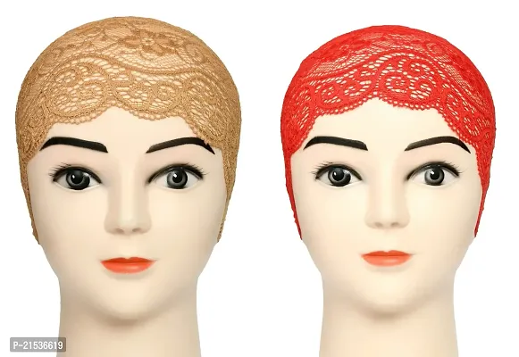 Girls and Womens Hijab Headband, Under Hijab Scarf Naqab Head Scarf (2 pcs)-thumb0
