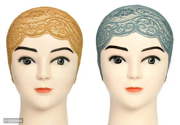 Girls and Womens Hijab Headband, Under Hijab Scarf Naqab Head Scarf (2 pcs)