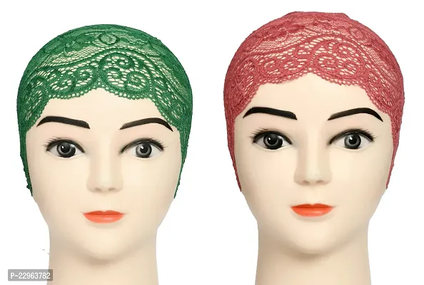 Girls and Womens Hijab Headband, Under Hijab Scarf Naqab Head Scarf (2 pcs)