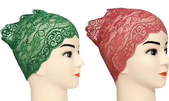 Girls and Womens Hijab Headband, Under Hijab Scarf Naqab Head Scarf (2 pcs)-thumb1