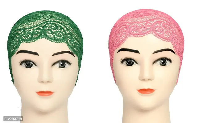 Girls and Womens Hijab Headband, Under Hijab Scarf Naqab Head Scarf (2 pcs)