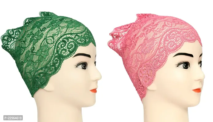 Girls and Womens Hijab Headband, Under Hijab Scarf Naqab Head Scarf (2 pcs)-thumb2