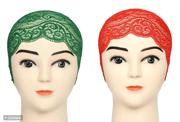 Girls and Womens Hijab Headband, Under Hijab Scarf Naqab Head Scarf (2 pcs)