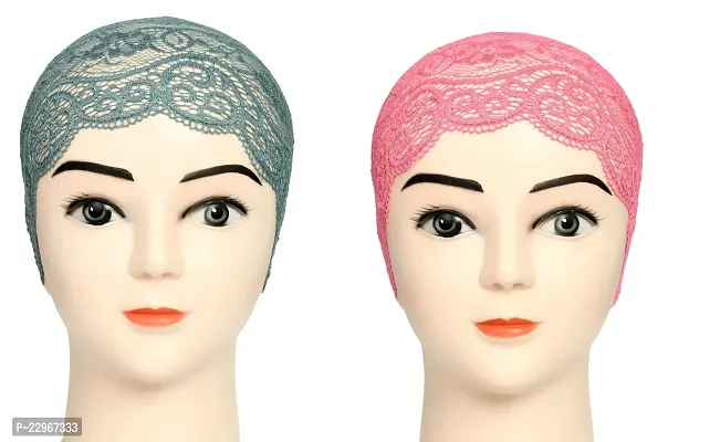 Girls and Womens Hijab Headband, Under Hijab Scarf Naqab Head Scarf (2 pcs)