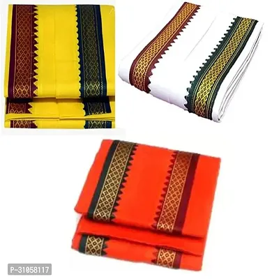 Trendy Multicoloured Cotton Bath Towel Combo Of 3-thumb0