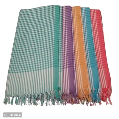 Trendy Multicoloured Cotton Bath Towel Combo Of 5