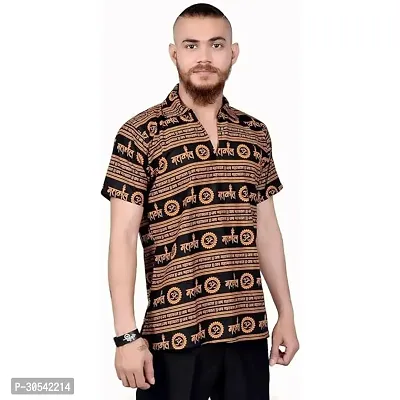 Latest Cotton Printed Short Kurta for Men-thumb0