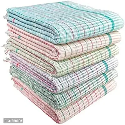 Trendy Multicoloured Cotton Bath Towel Combo Of 6-thumb0