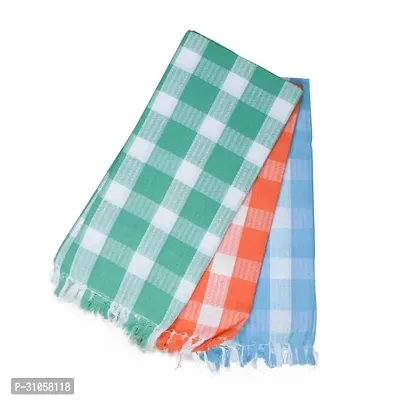 Trendy Multicoloured Cotton Bath Towel Combo Of 3