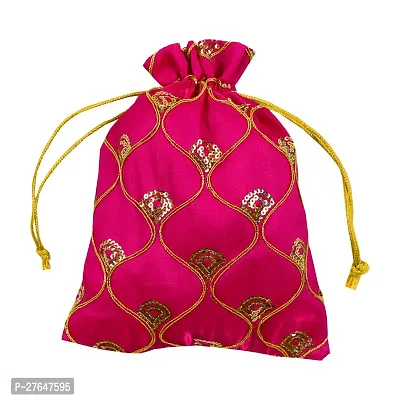Classic Potli Bags for Return Gifts with Heavy Sequin Work Set of 15-thumb2