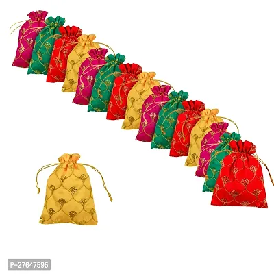 Classic Potli Bags for Return Gifts with Heavy Sequin Work Set of 15-thumb0