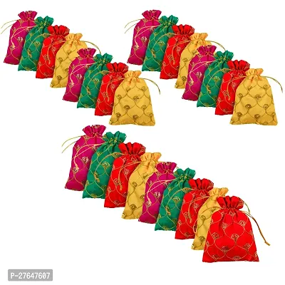 Classic Potli Bags for Return Gifts with Heavy Sequin Work Set of 25-thumb0