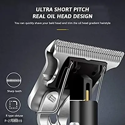 Professional Golden Metal Body Rechargeable Men Cordless Trimmer-thumb2