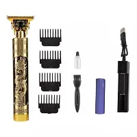 Professional Golden Metal Body Rechargeable Men Cordless Trimmer-thumb1