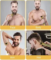 Professional Golden Metal Body Rechargeable Men Cordless Trimmer-thumb4