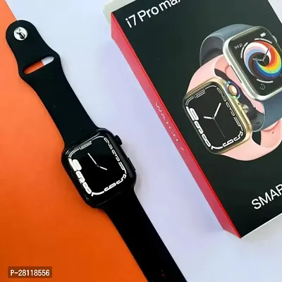 I7 PRO MAX Full Screen Smart Watch Series 7 Smartwatch (Black Strap, 44 MM)-thumb4