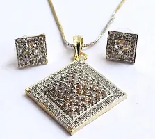 Elegant Brass Chain and Pendant Set for Women-thumb2